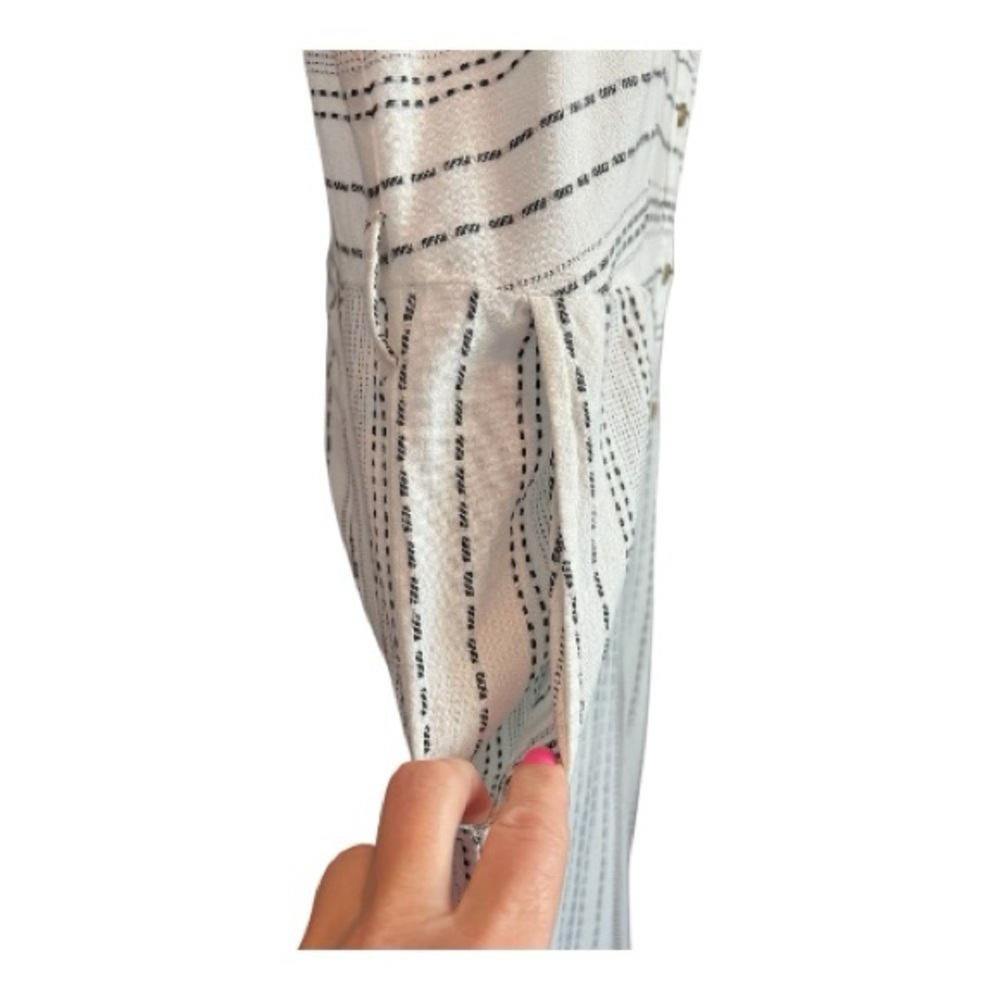 🆕 ✨ NWOT STYLE & CO Women’s White & Black Striped Cotton Jumpsuit | Size M - Picture 9 of 13